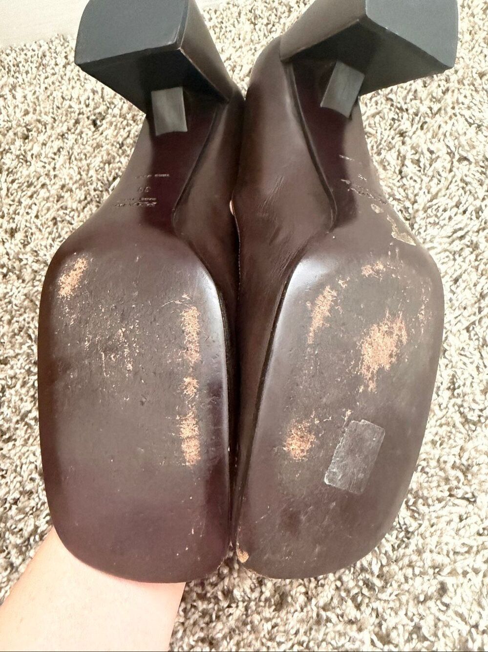 Prada Brown Leather Pumps Size 39 Women - Picture 6 of 16